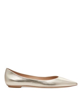 Stuart Weitzman EMILIA FLAT LIGHT GOLD SH245LIDLIO