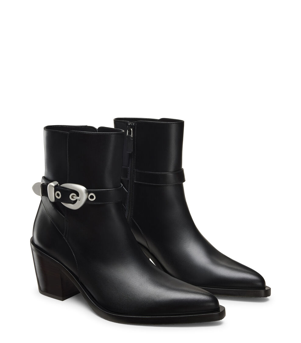 Stuart Weitzman MAVEN WESTERN BOOTIE BLACK SL347SLCBLK