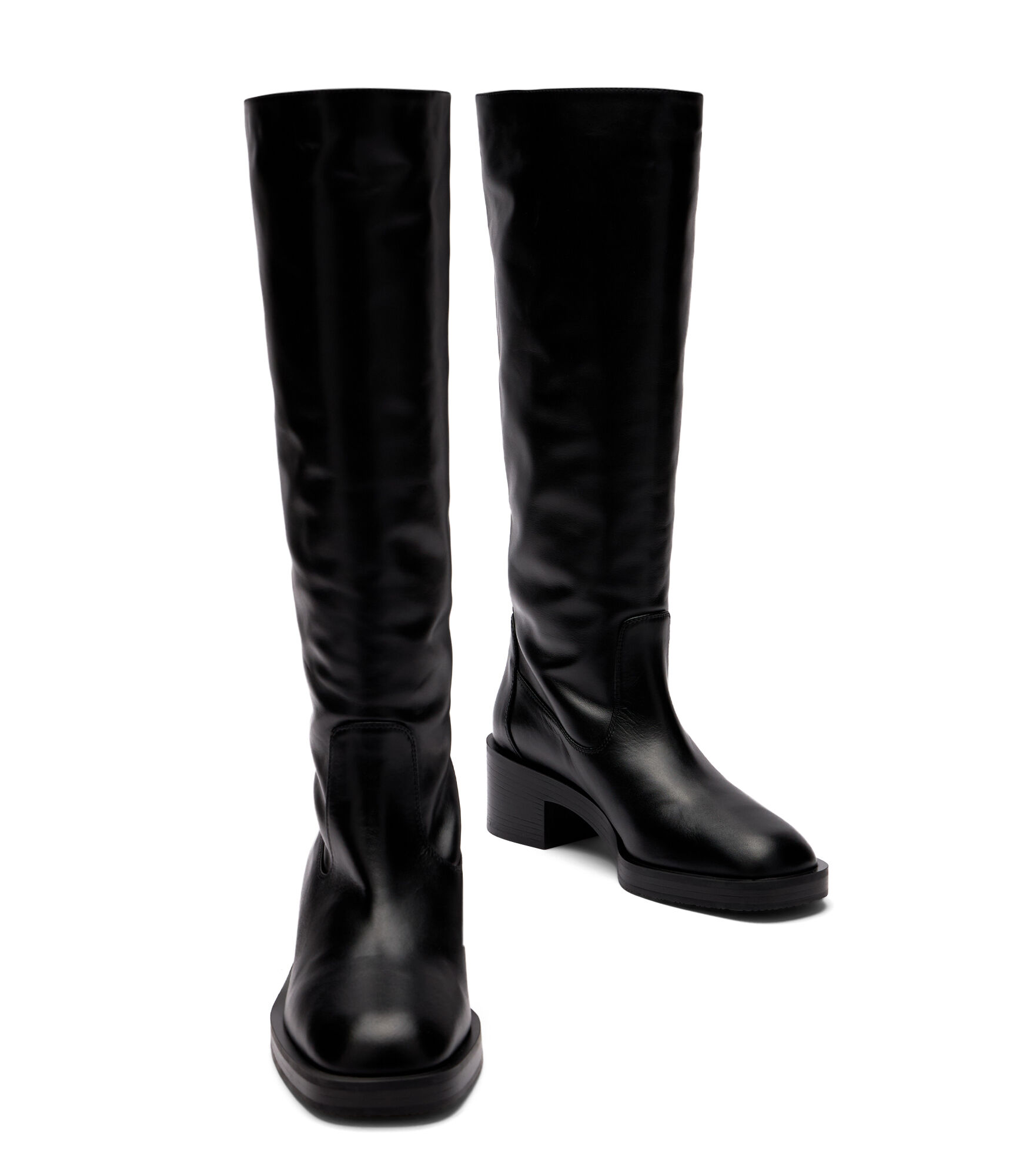 KAIA KNEE HIGH BOOT in BLACK for Women Stuart Weitzman UK