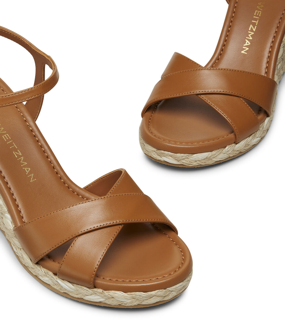 Stuart Weitzman DAYNA ESPADRILLE WEDGE MACCHIATO/NATURAL SK730STJXWD