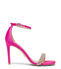 Stuart Weitzman NUDISTCURVE 100 HIGHSHINE SANDAL FLAMINGO SD457SANCL6