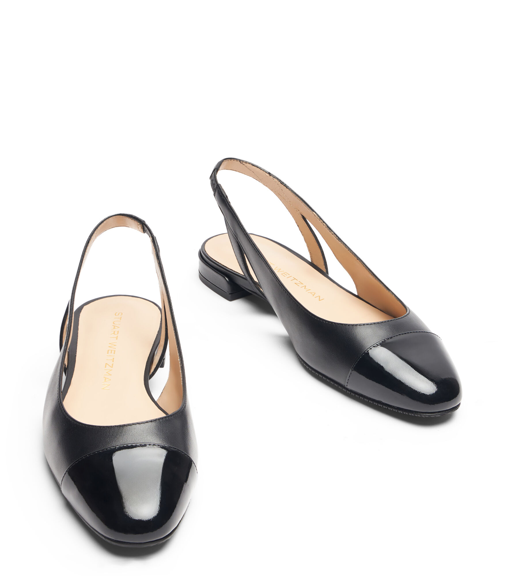 Black flat slingback shoes store