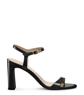 Stuart Weitzman BABETTE 85 BLACK SL478PATBLK