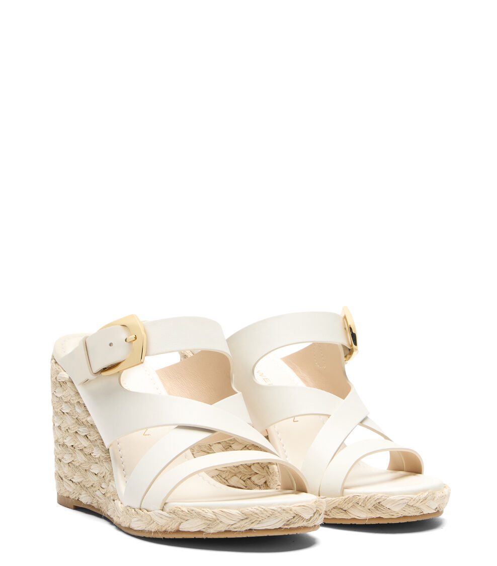 Stuart Weitzman SAI ESPADRILLE WEDGE CREAM SN516SMOCRM