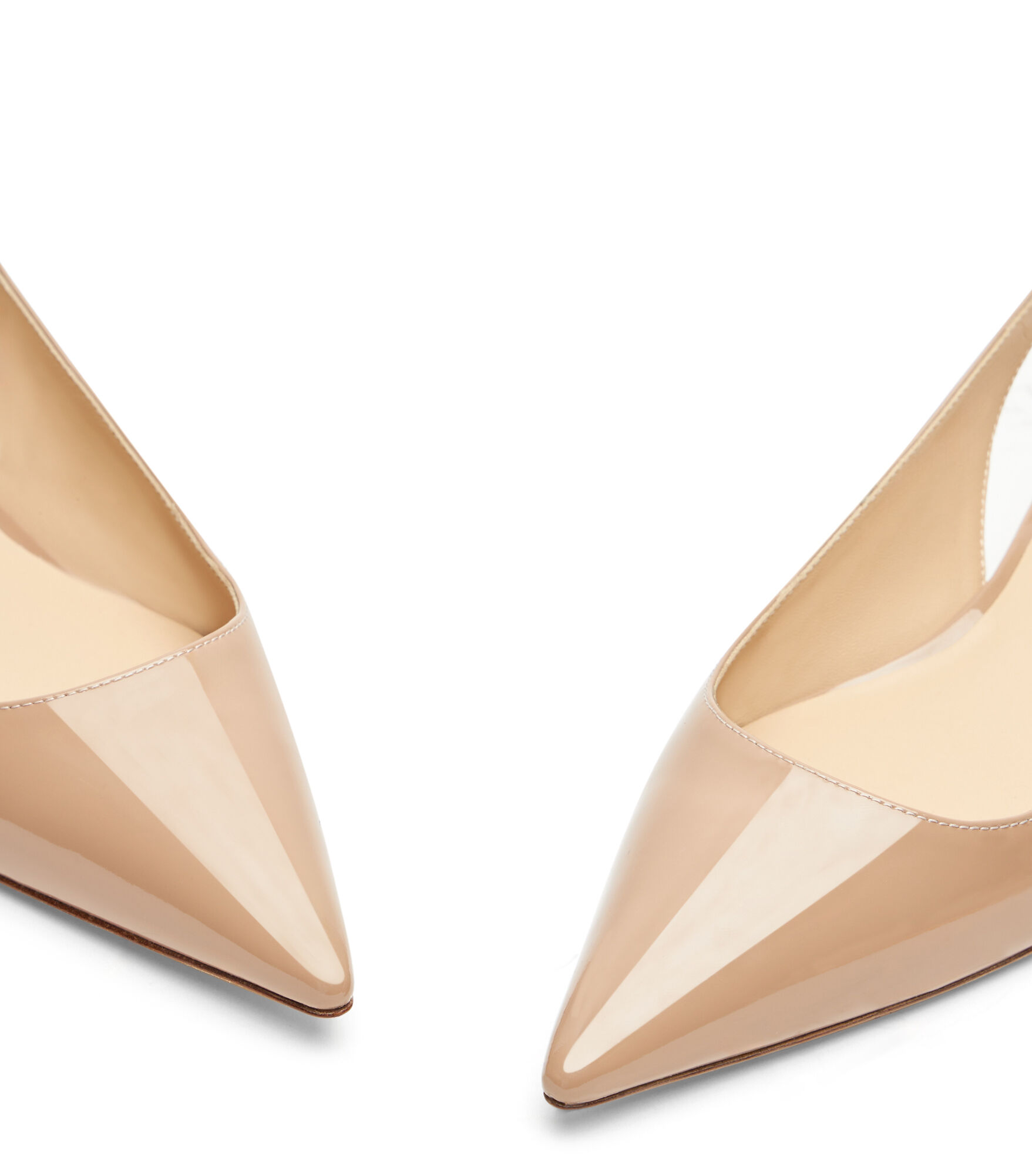 STUART WEITZMAN エテンストラッフヒルハンフス SK086PAT FAWN EDEN STRAP FLAT in FAWN/BLACK for Women | Stuart Weitzman®