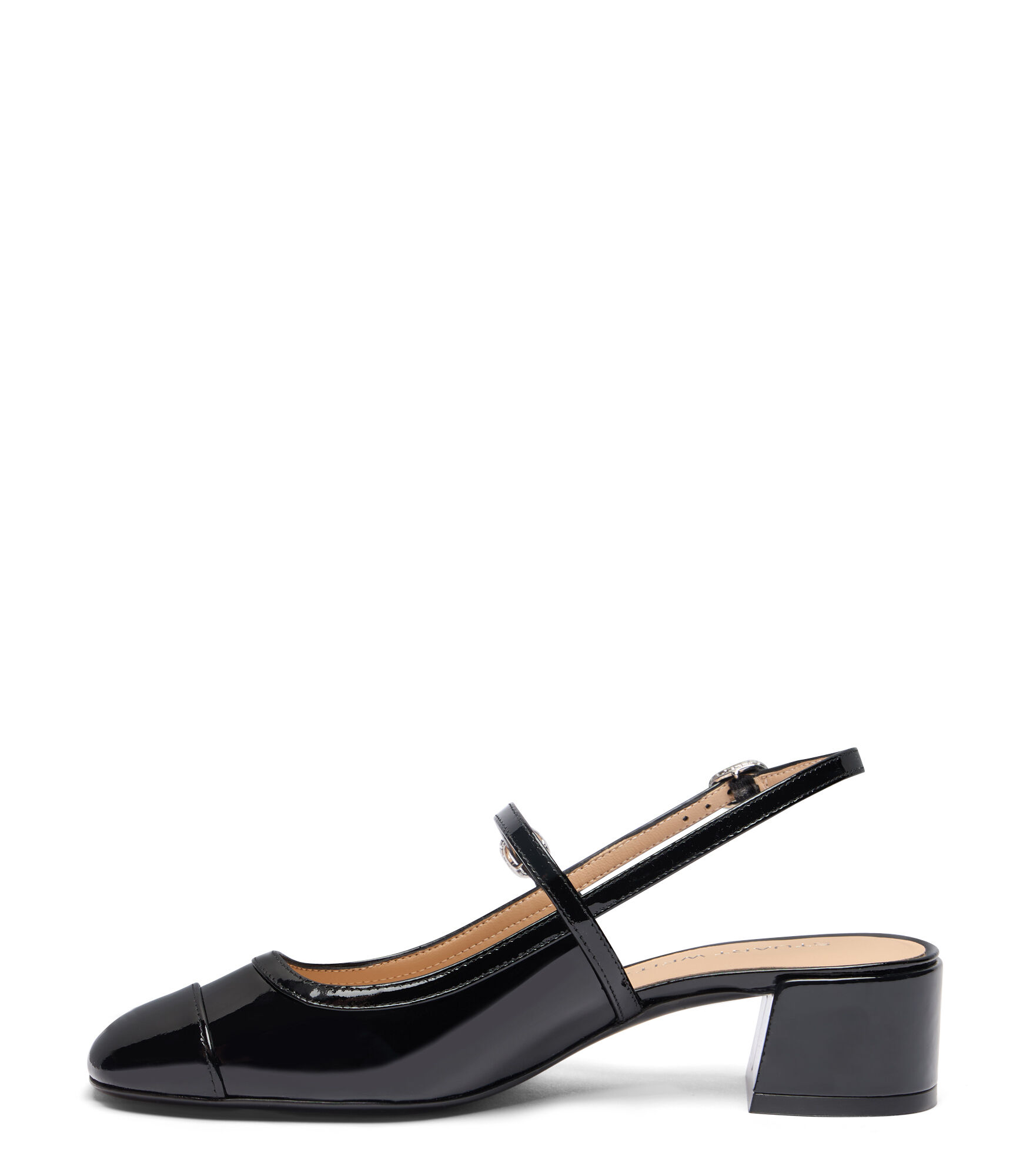 (取寄) スチュアート ワイツマン レディース メーヴ メアリー ジーン スリングバック Stuart Weitzman women Maeve Mary Jane Slingback Black MAEVE CRYSTAL MARY JANE SLINGBACK in BLACK for Women | Stuart
