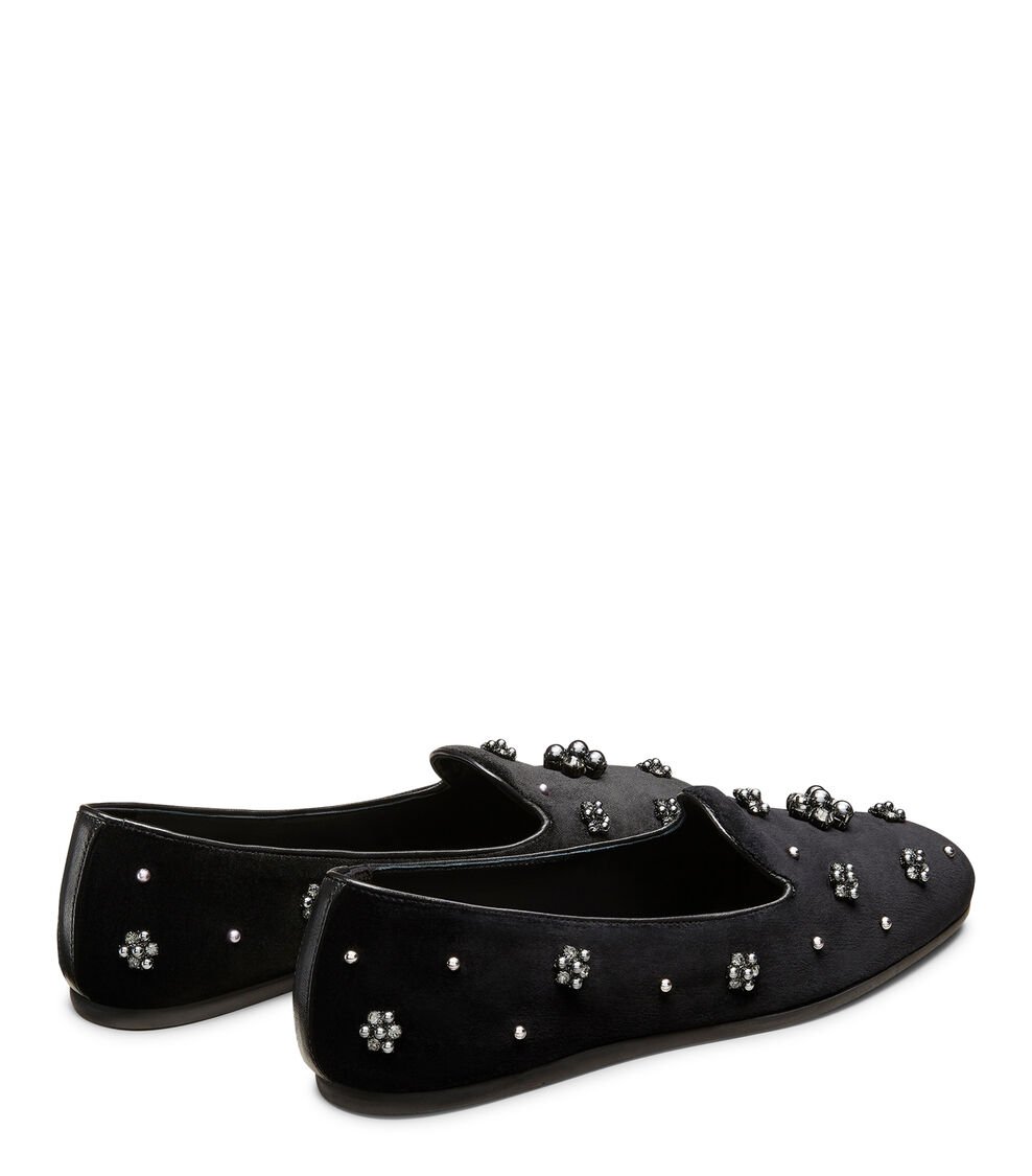 Stuart Weitzman POPPY LOAFER Stuart Weitzman POPPY LOAFER BLACK/GRAPHITE/BLACK SK112SLVXQT