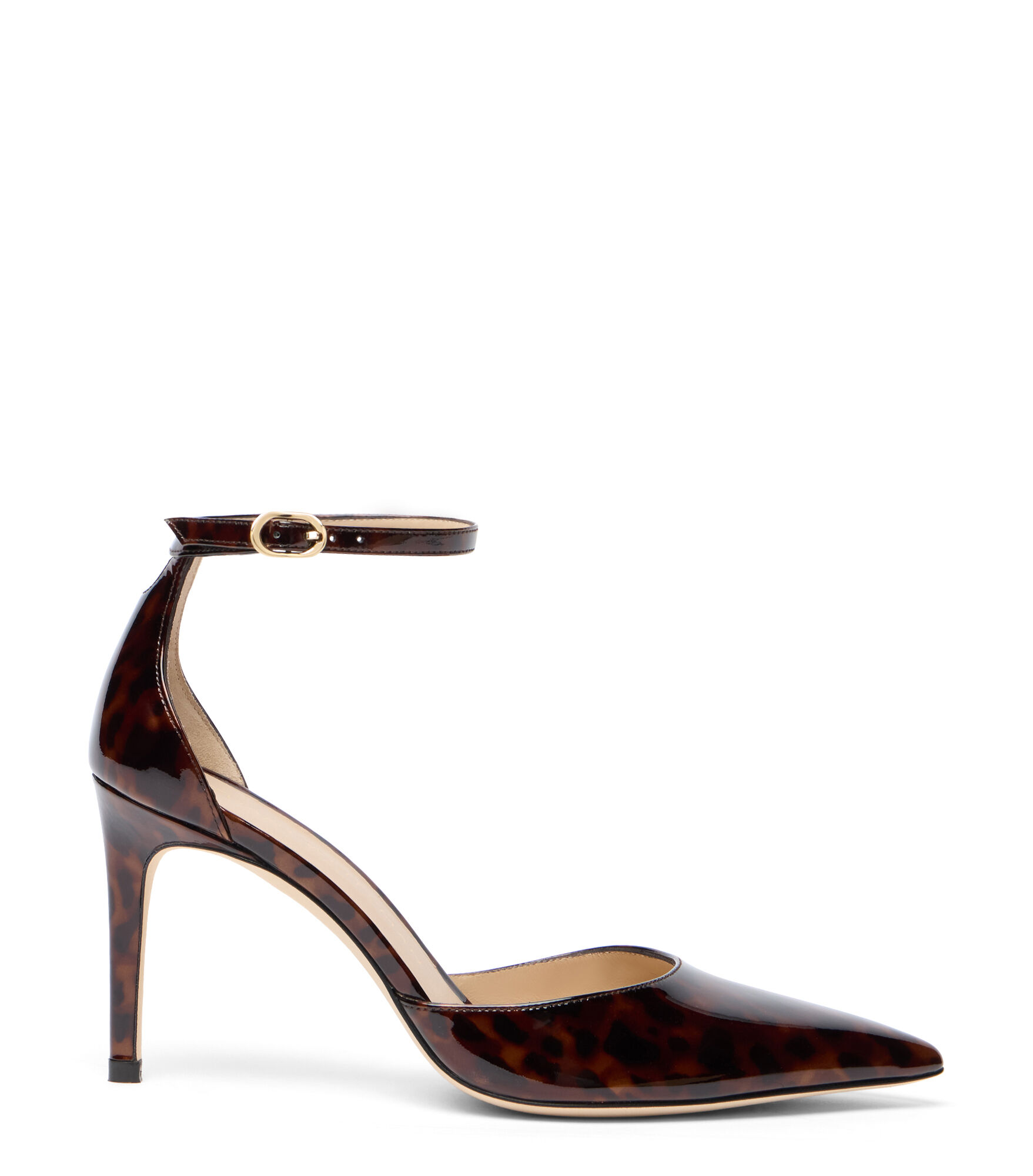 STUART POWER STRAP 85, ESCARPINS, , GLOSS TORTOISE - Stuart Weitzman - Modalova