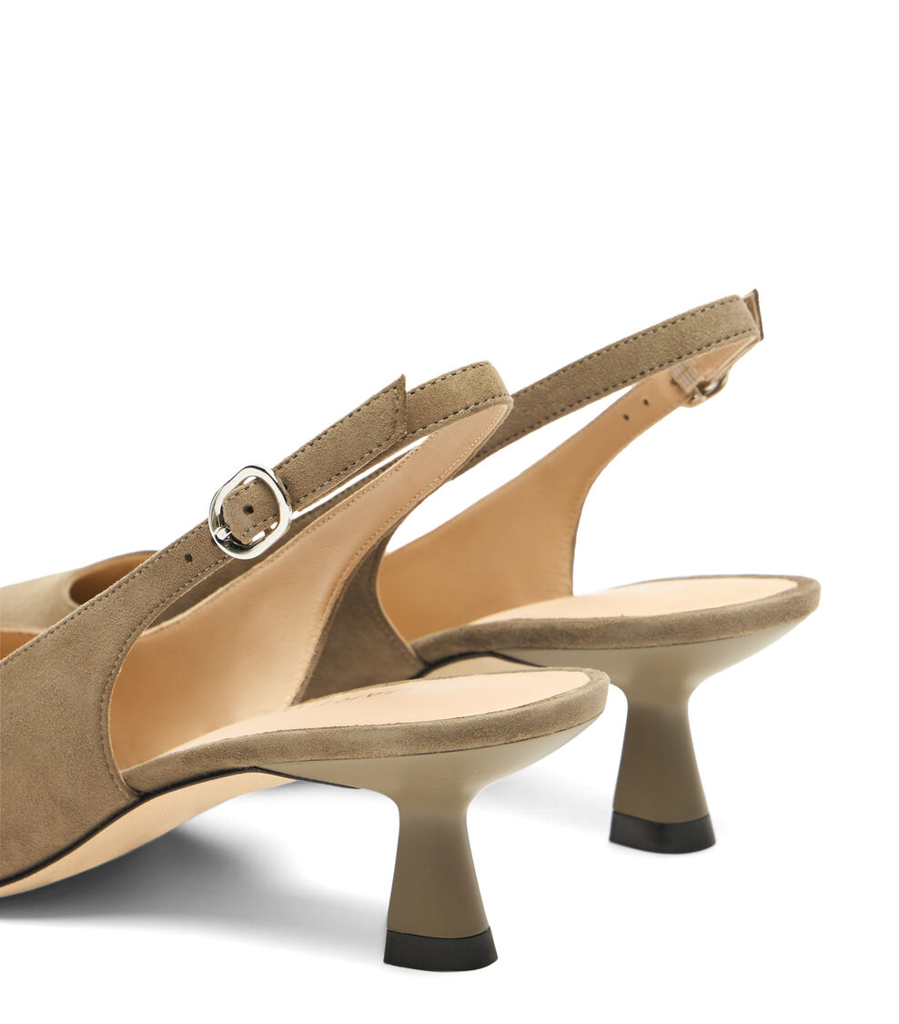 Stuart Weitzman STUART SCULPT SLINGBACK 50 SMOKEY TAUPE SL438SUEY6R