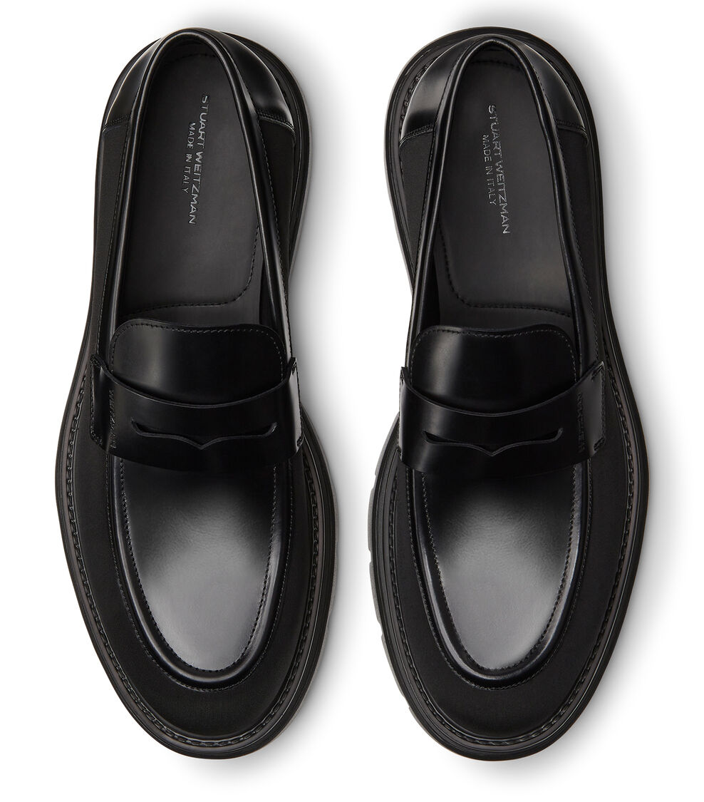 Stuart Weitzman SW CLUB LA PENNY LOAFER BLACK SI145BRRBLK