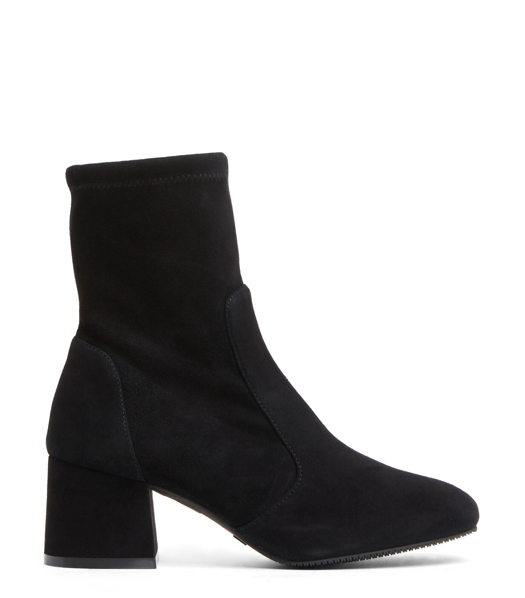Stuart weitzman snug suede kitten heel booties top