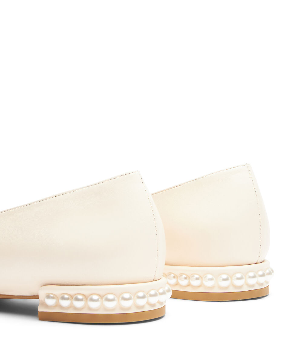 Stuart Weitzman PEARL FLAT SEASHELL/BLACK SD441SCPSV2