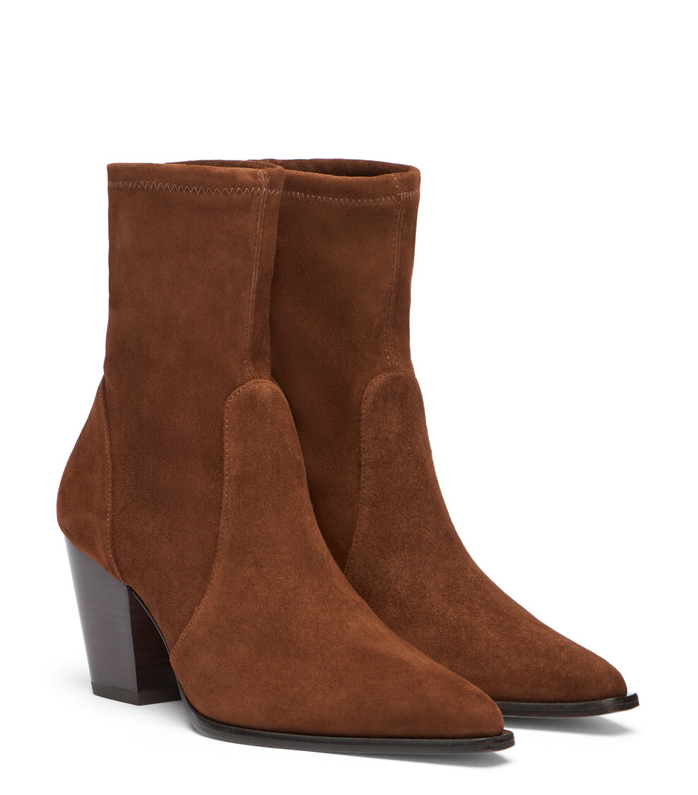 Stuart Weitzman JOLENE BOOTIE DEEP COFFEE/MARRON VINO SM507HFUYJX
