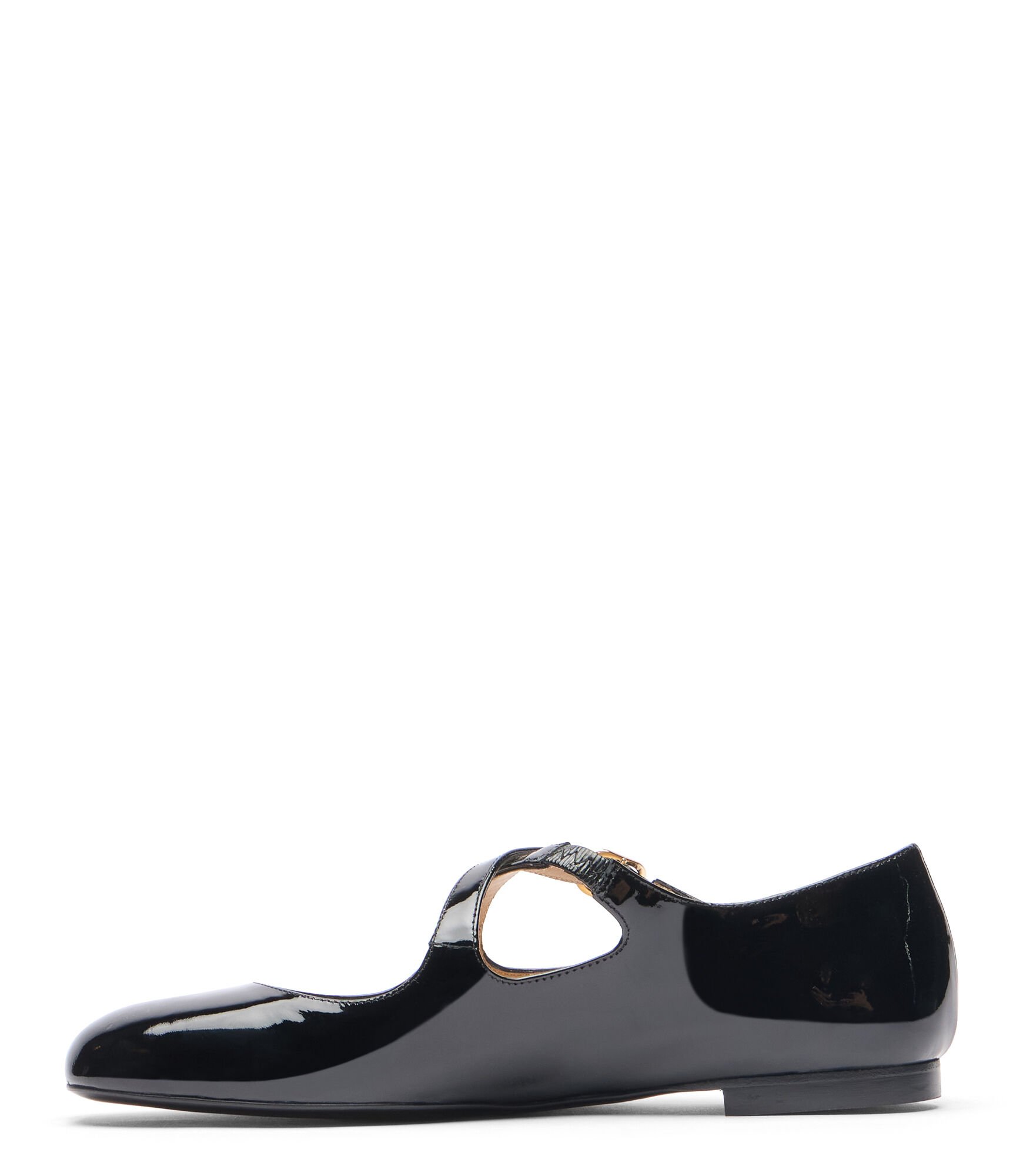 STUART WEITZMAN クレムフラット SK070 PATBLK CLEM FLAT in BLACK for Women | Stuart Weitzman®