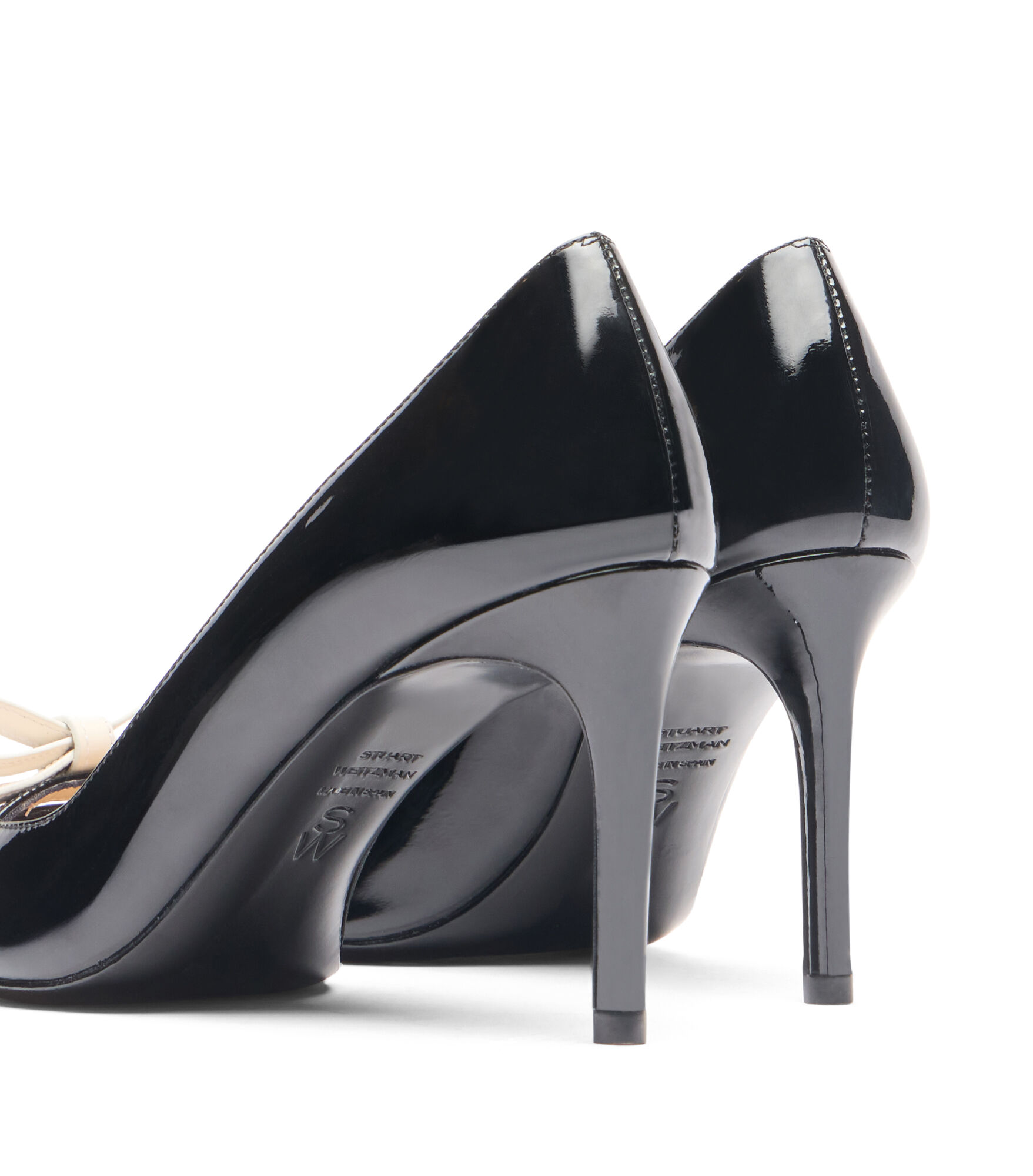 STUART FELICITY 85 PUMP in BLACK/CREAM for Women | Stuart