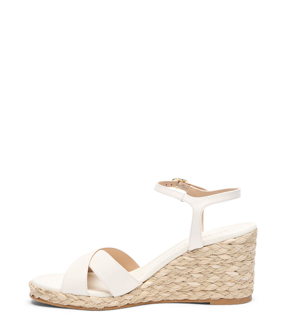 Stuart Weitzman DAYNA ESPADRILLE WEDGE CREAM/NATURAL SK730STJQ2X