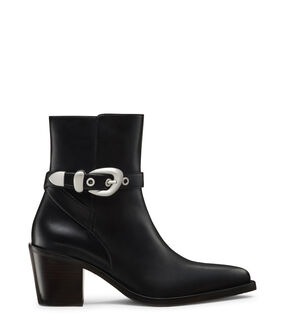 Stuart Weitzman MAVEN WESTERN BOOTIE BLACK SL347SLCBLK