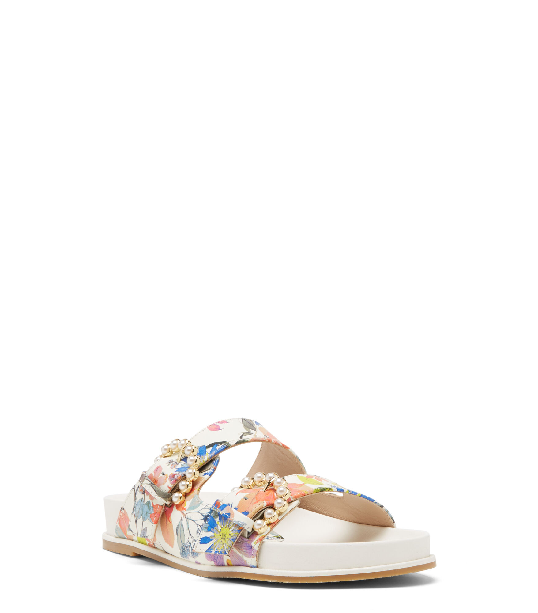 Stuart weitzman floral sandals 2025
