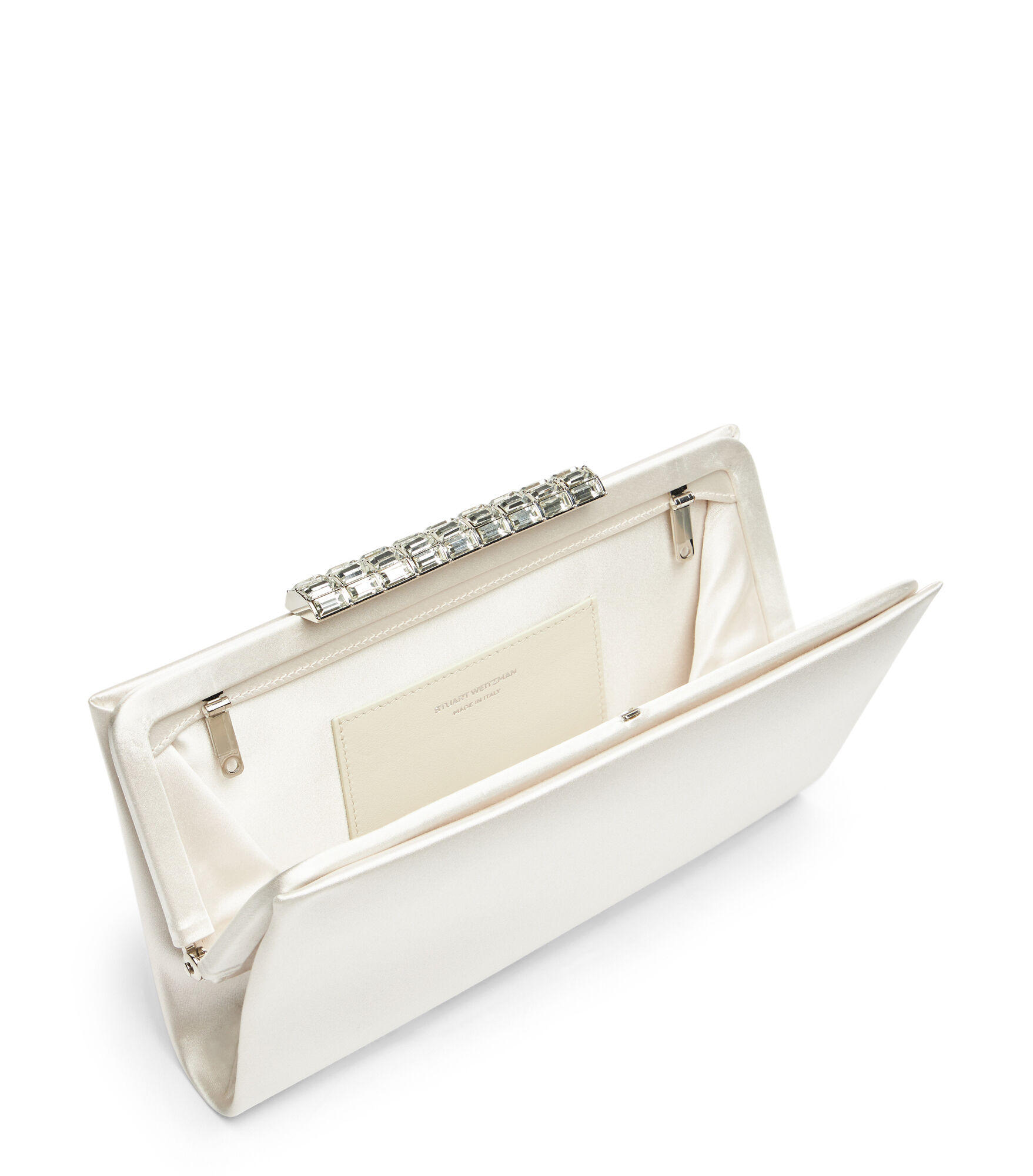 THE VIP CRYSTAL CLUTCH in CREAM fur Damen Stuart Weitzman