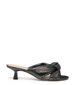 Stuart Weitzman SOPLAYA SLIDE 50 SILVER SM948LTNSLV