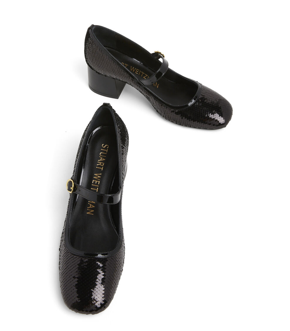 Stuart Weitzman STUART MJ 60 PUMP BLACK SF515KOIBLK