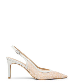 Stuart Weitzman STUART POWER SLINGBACK 75 BLANCO/BEIGE/BLANCO SN570FOQYXO