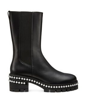 Stuart Weitzman SOHO PEARL CHELSEA BOOTIE BLACK SD306SMOBLK