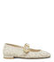 Stuart Weitzman ARABELLA MARY JANE LINEN SK921JAILIN