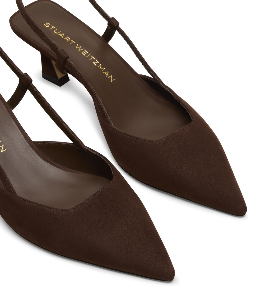 Stuart Weitzman VINNIE 50 SLINGBACK Stuart Weitzman VINNIE 50 SLINGBACK WALNUT SJ433SUEWAL