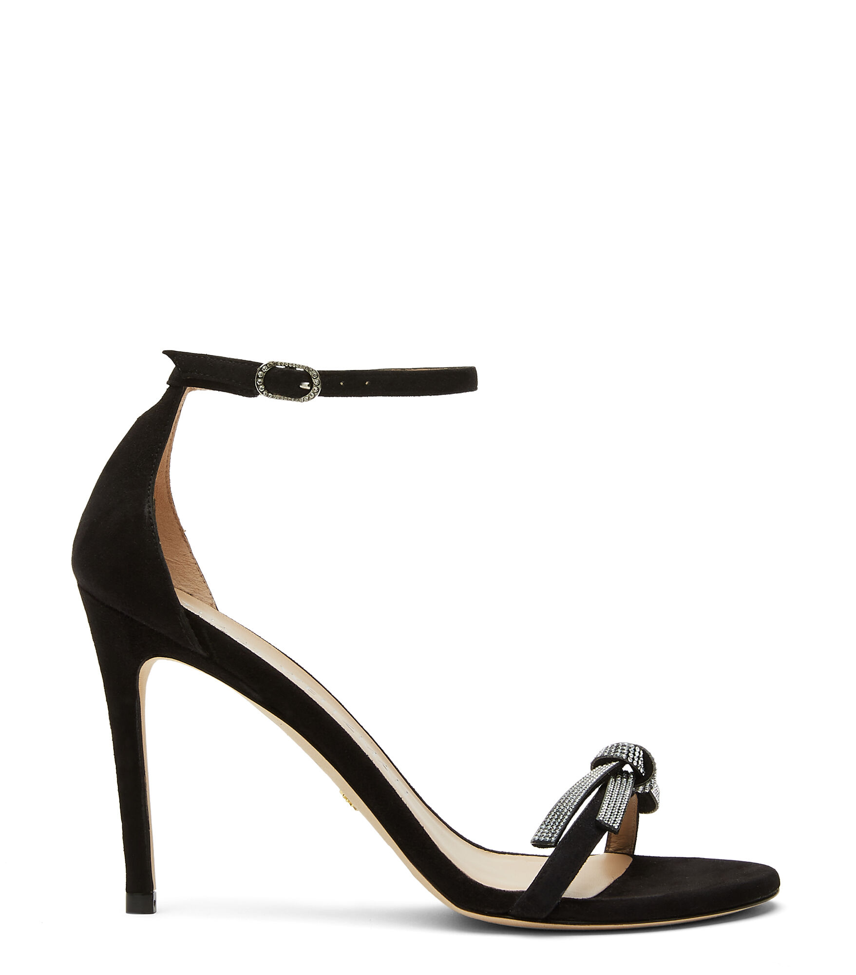 Femme Chaussures Chaussures à talons Sandales à talons Sandales Nunaked 65 mm en cuir verni Cuir Stuart Weitzman en coloris Noir 