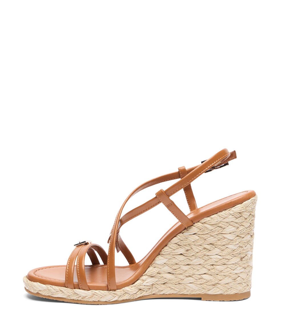 Stuart Weitzman GEORGIE ESPADRILLE WEDGE Stuart Weitzman GEORGIE ESPADRILLE WEDGE MACCHIATO/NATURAL SK804STJXWD