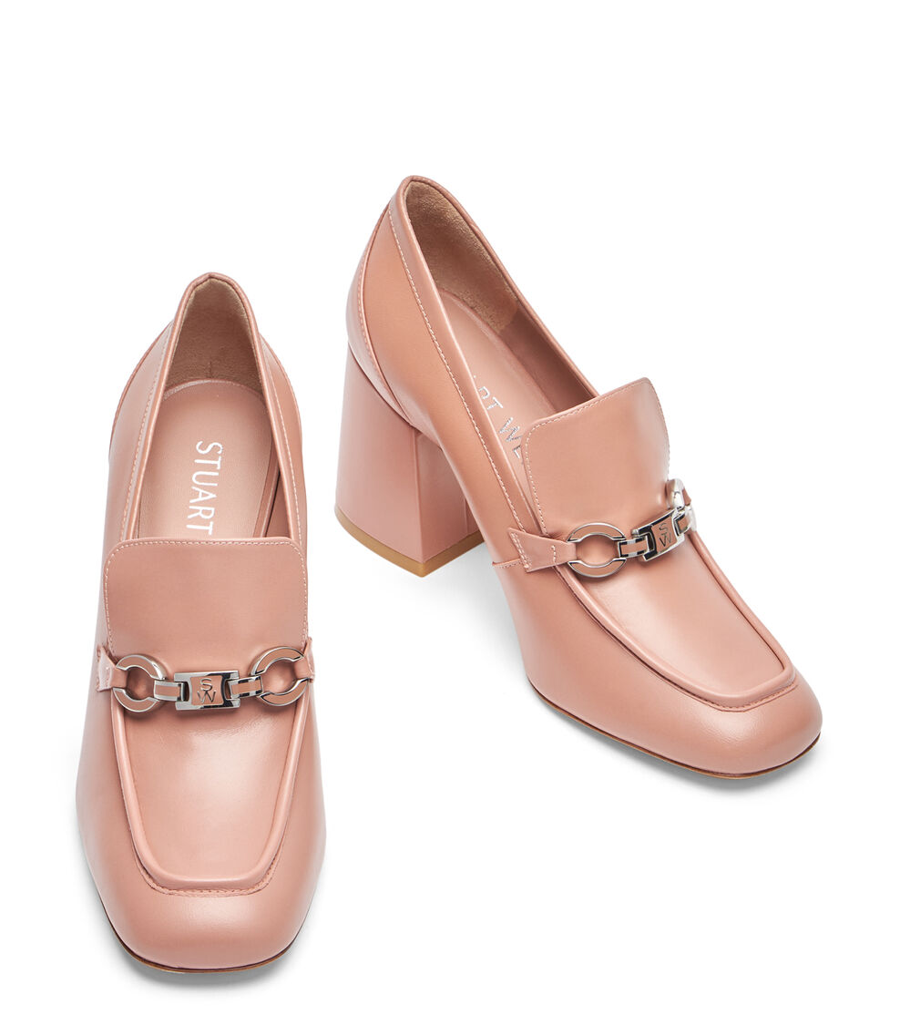 Stuart Weitzman SW SIGNATURE 85 LOAFER CLAY TONAL SH520HIIX2I