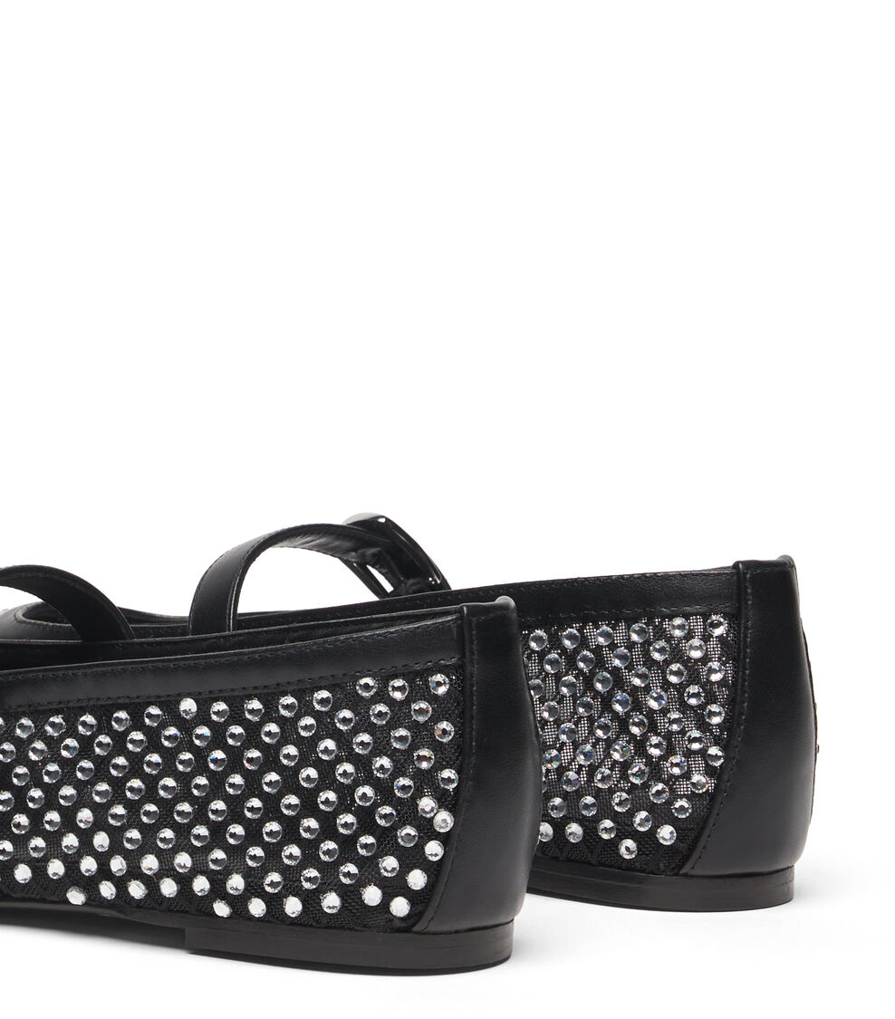 Stuart Weitzman BAREITALL SHINE MARY JANE BLACK SN800CYHBLK