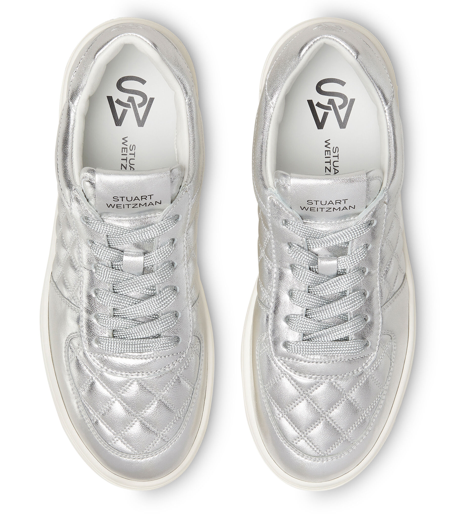 su7 SW COURTSIDE SLEEK SNEAKER in SILVER for Women | Stuart