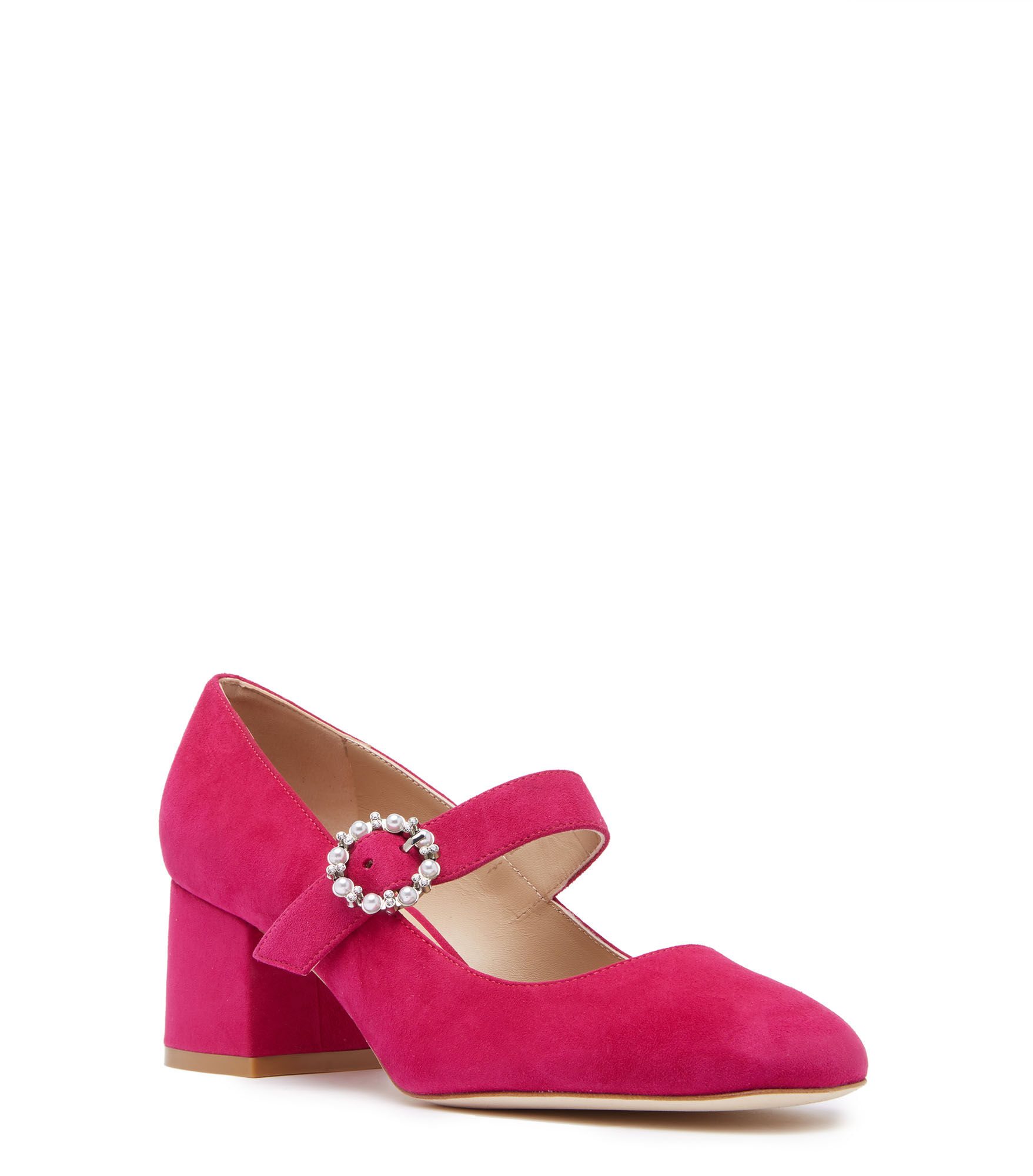 STUART PEARL BUCKLE 60 PUMP in ORCHID for Women | Stuart