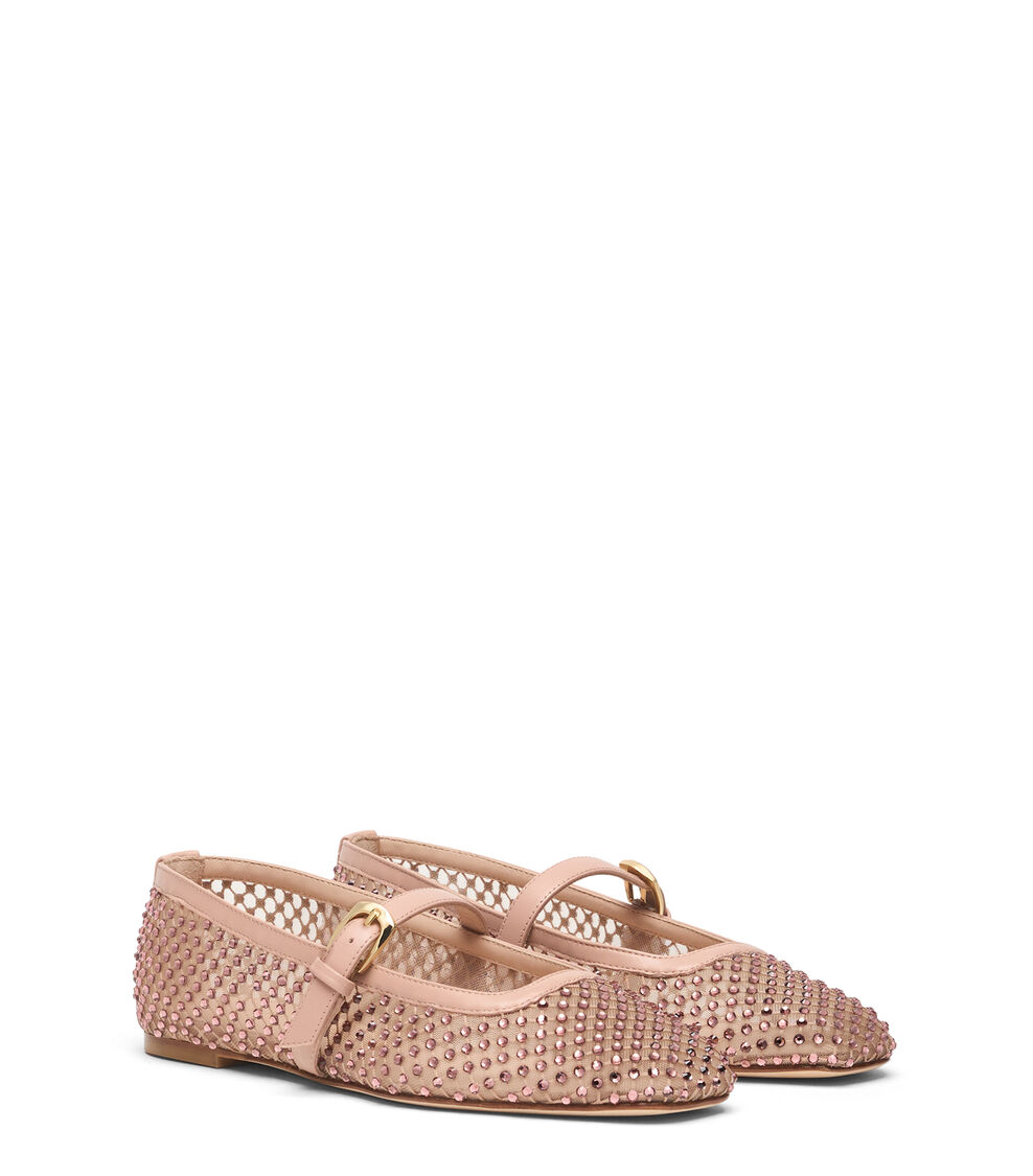 Stuart Weitzman BAREITALL SHINE MARY JANE BLUSHFUL SN800CYHY6Q
