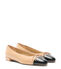 Stuart Weitzman SLEEK BOW FLAT ADOBE/BLACK SJ598DRQQ5J