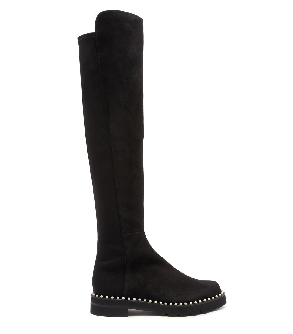 Stuart Weitzman 5050 LIFT PEARL BLACK S6729SRGBLK