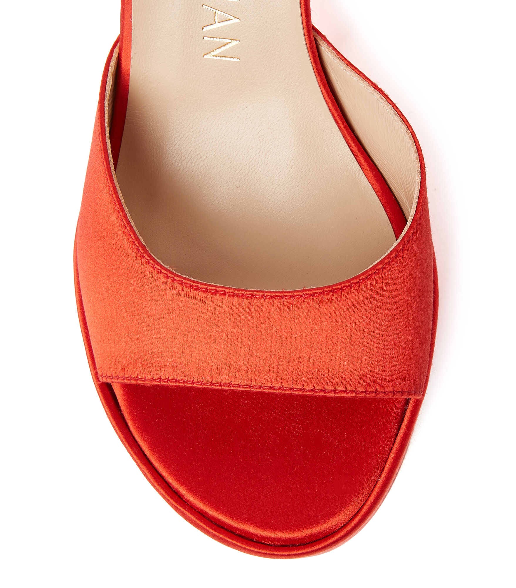 Stuart weitzman orange sandals sales
