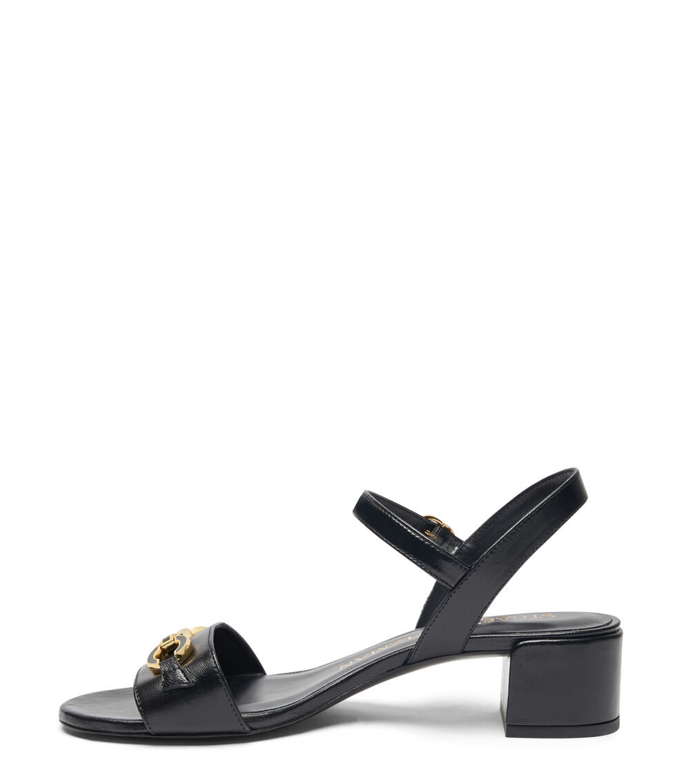 Stuart Weitzman SW SIGNATURE 35 SANDAL BLACK TONAL SH942HIIV9W
