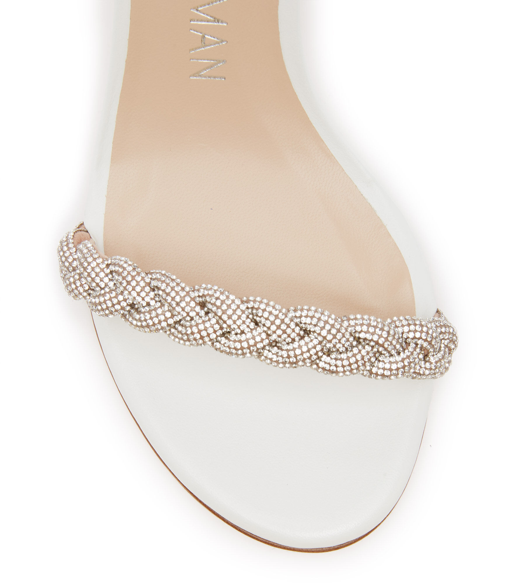 White stuart weitzman sandals cheap