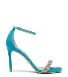 Stuart Weitzman NUDISTCURVE 100 HIGHSHINE SANDAL CAPRI S7055SUECI3