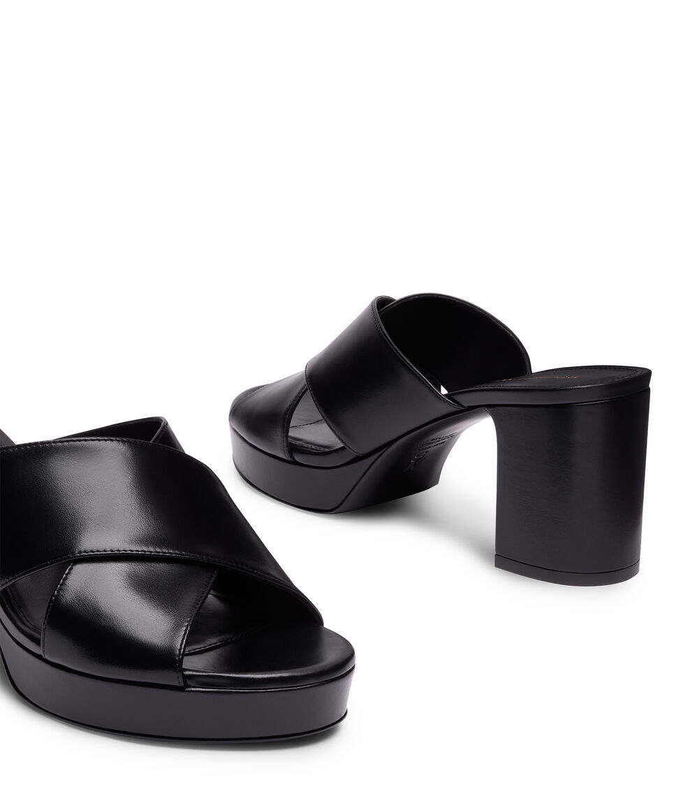 Stuart Weitzman SANDALIA SLIDE CON PLATAFORMA DAYNA NEGRO SO215SMOBLK
