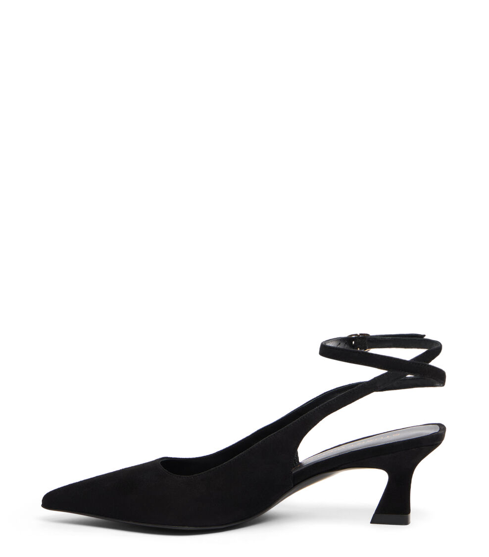 Stuart Weitzman VINNIE 50 STRAP PUMP BLACK SM358SUEBLK