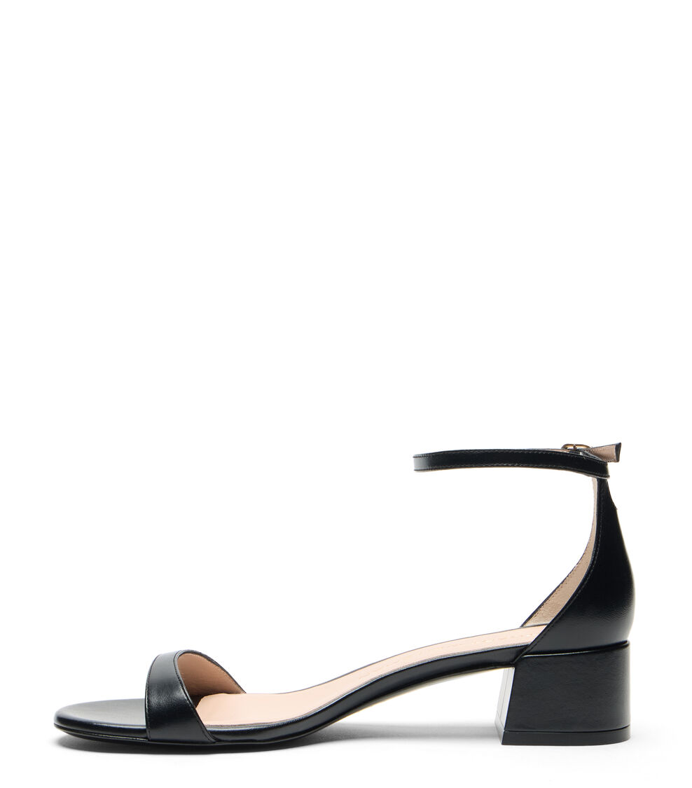 Stuart Weitzman NUDIST BLOCK 35 BLACK SK859SMOBLK