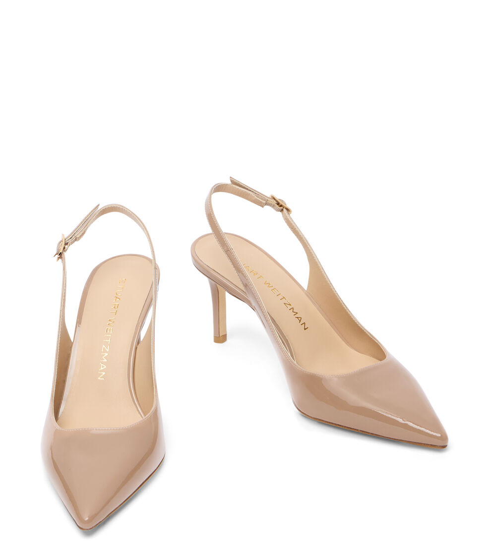 Stuart Weitzman STUART POWER SLINGBACK 75 FAWN SK670PATFWN