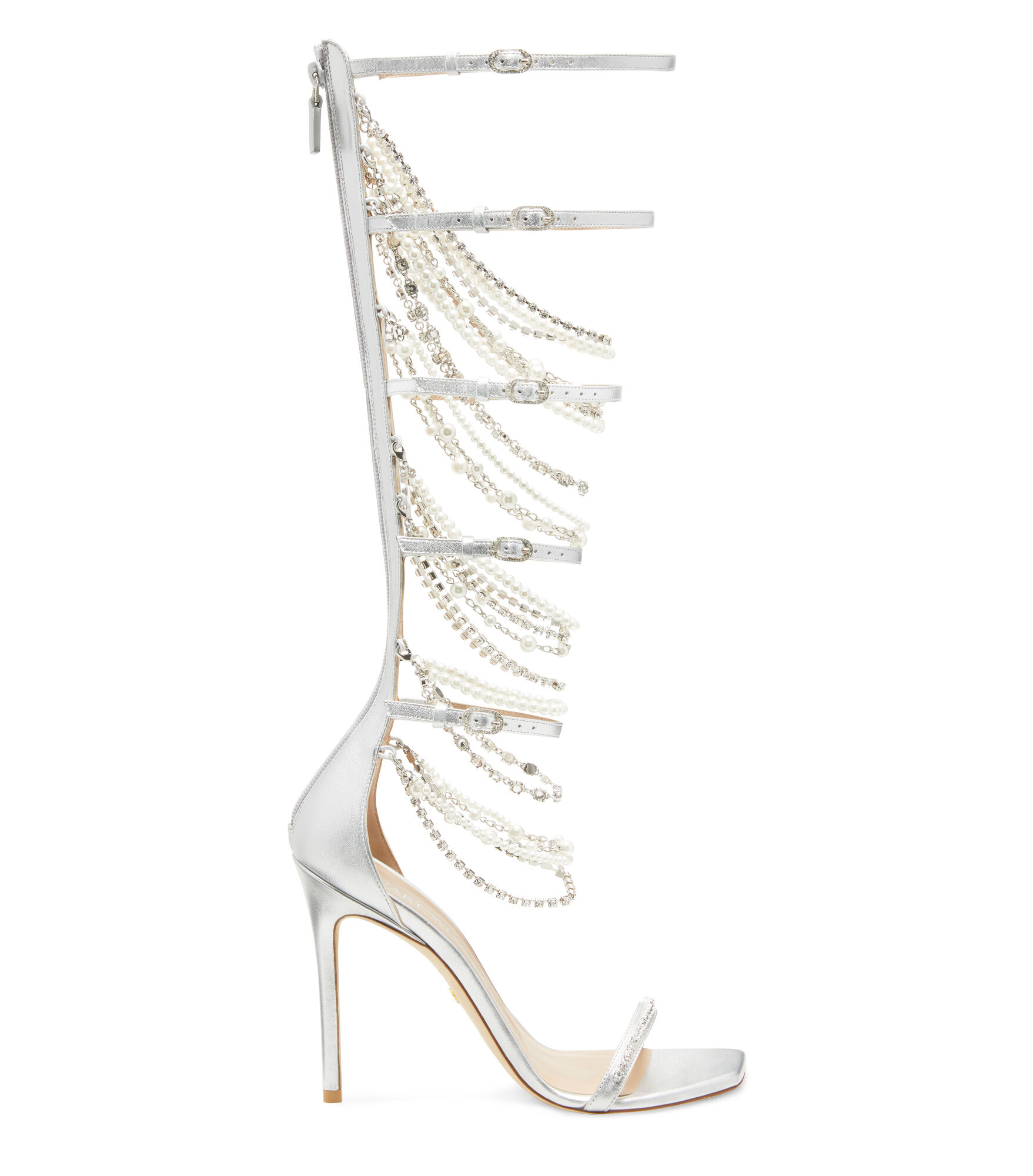 NUDIST PEARLDROP GLADIATOR 110 SANDAL, Last chance, , MÉTALLISÉ - Stuart Weitzman - Modalova
