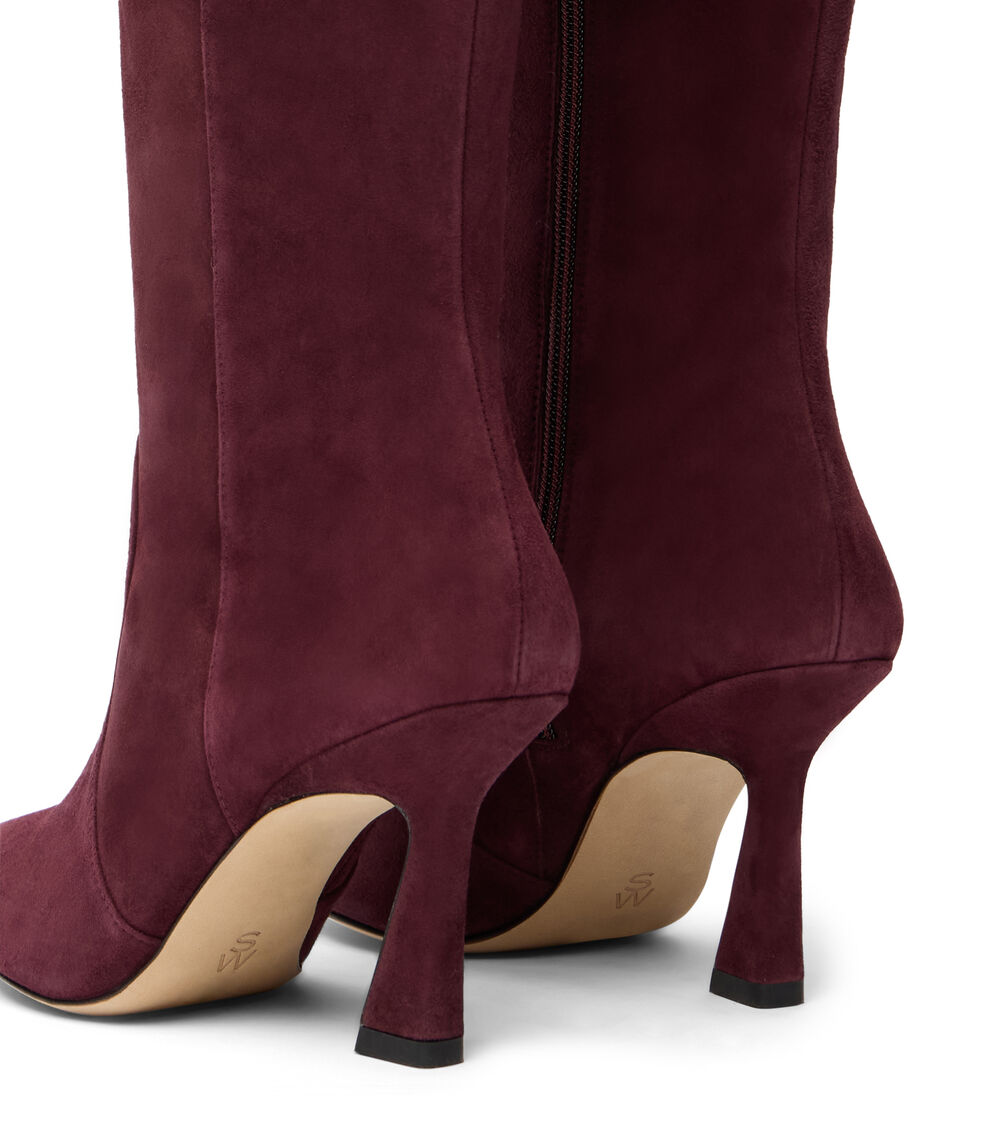 Stuart Weitzman VINNIE ZIP BOOT 85 BOYSENBERRY SM588SUEPY0
