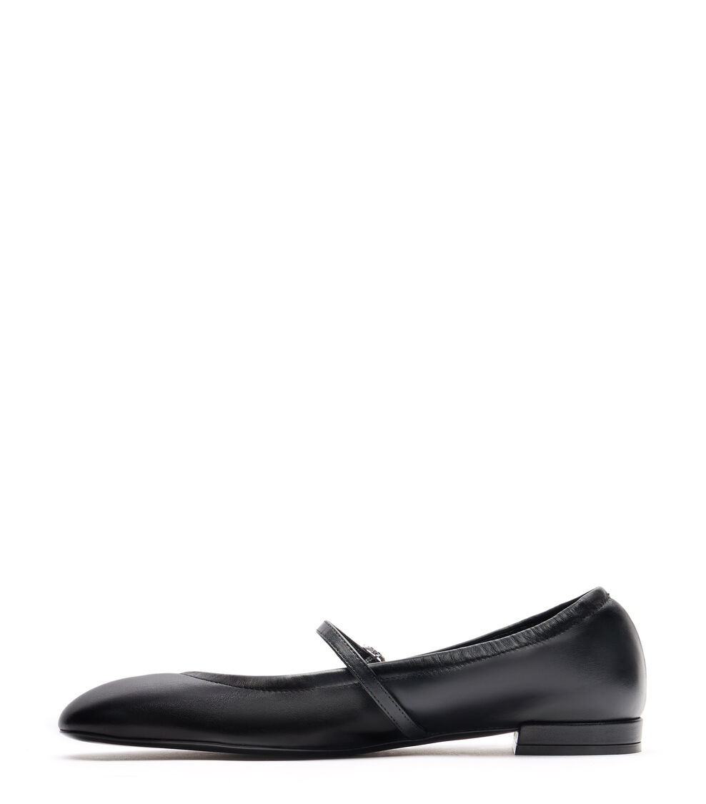 Stuart Weitzman CLARIS BALLET FLAT BLACK SI573SMOBLK