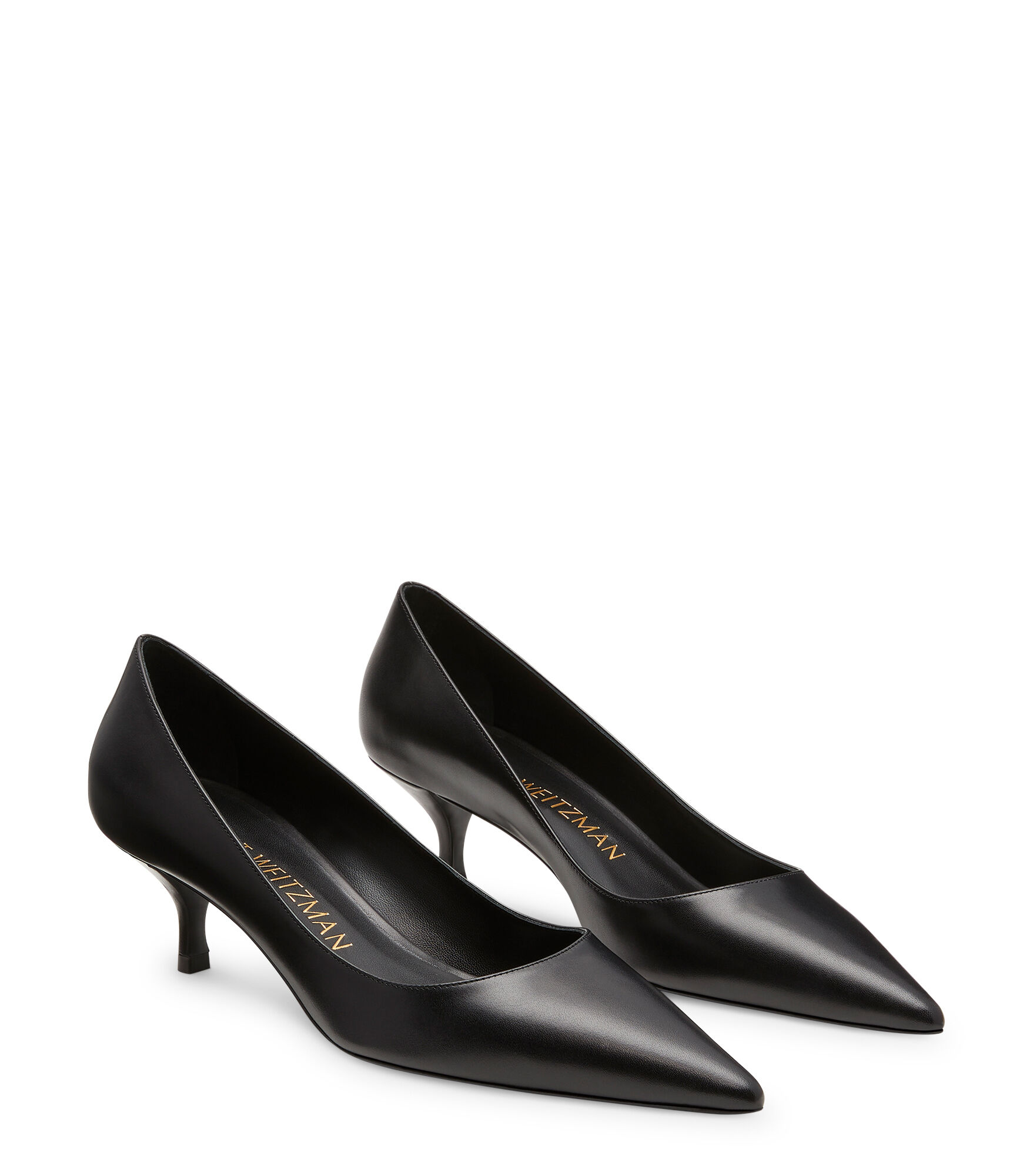 Stuart weitzman kitten clearance heel pumps